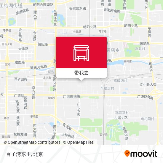 百子湾东里地图