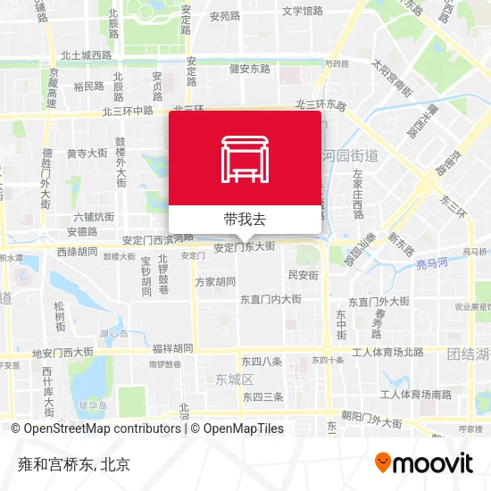雍和宫桥东地图