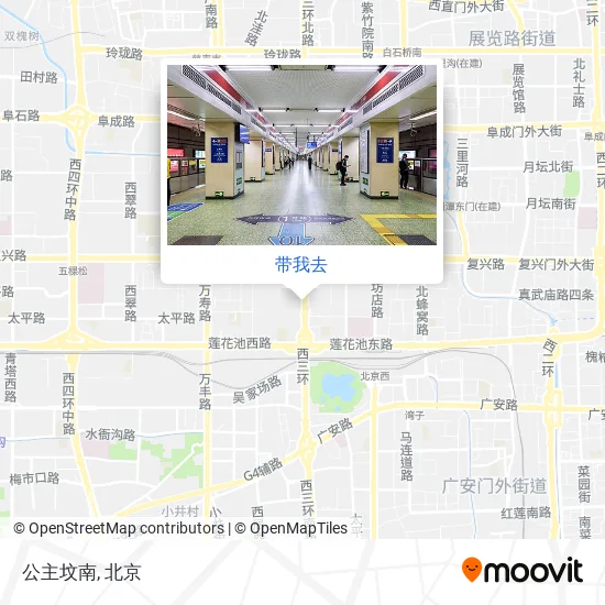 公主坟南地图