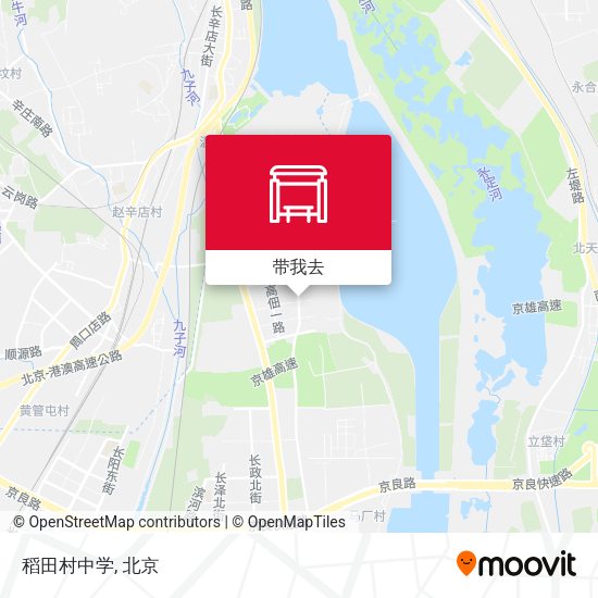 稻田村中学地图