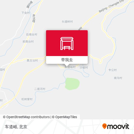 车道峪地图