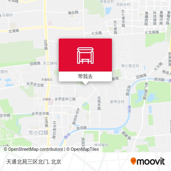 天通北苑三区北门地图
