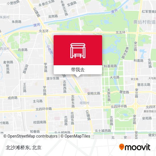 北沙滩桥东地图