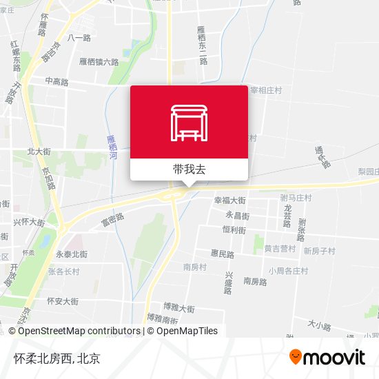 怀柔北房西地图