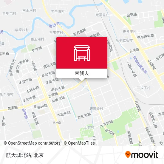 航天城北站地图
