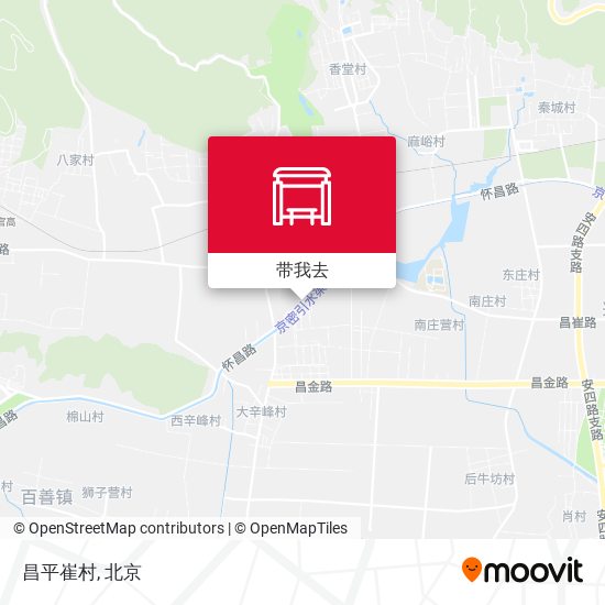 昌平崔村地图