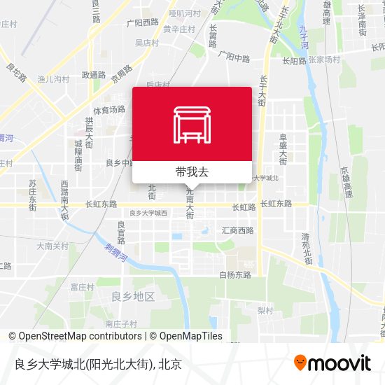 良乡大学城北(阳光北大街)地图