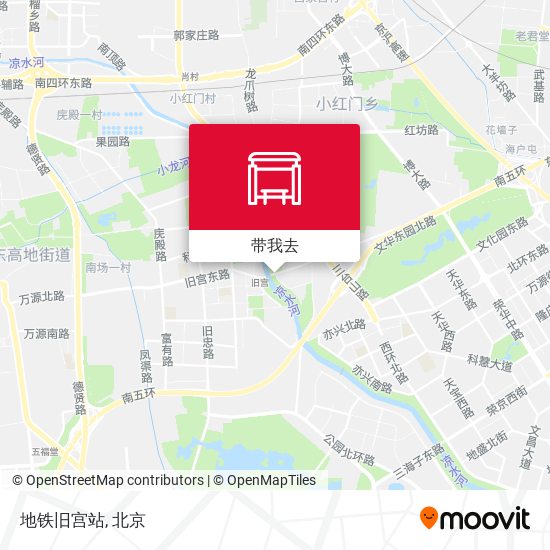地铁旧宫站地图