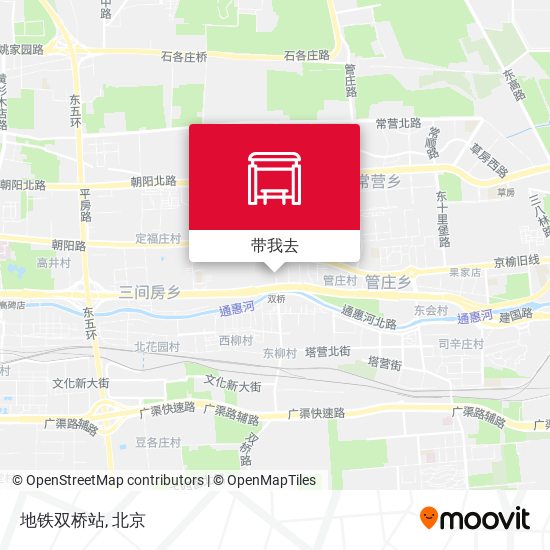 地铁双桥站地图