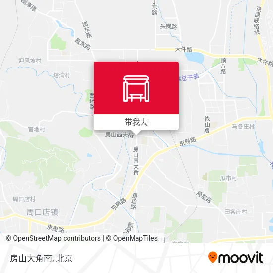 房山大角南地图