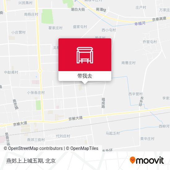 燕郊上上城五期地图