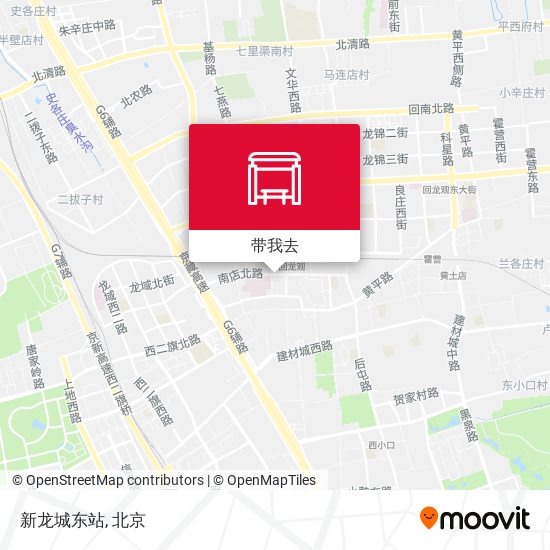 新龙城东站地图