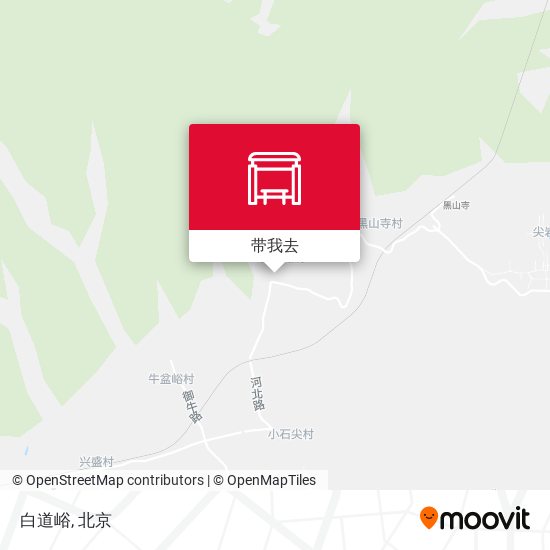 白道峪地图