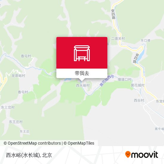 西水峪(水长城)地图