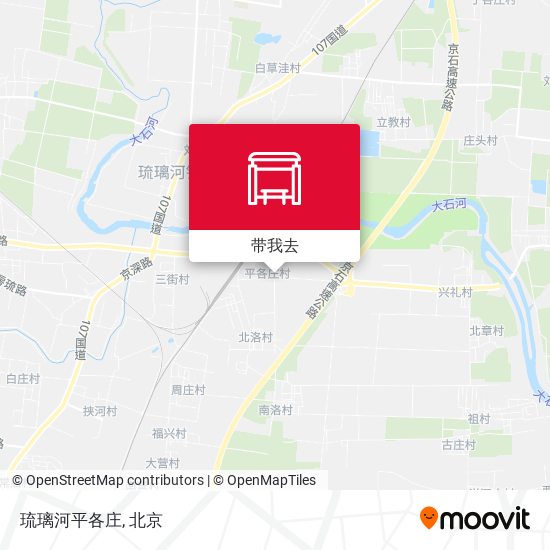 琉璃河平各庄地图