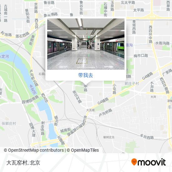 大瓦窑村地图
