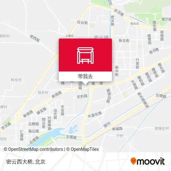 密云西大桥地图