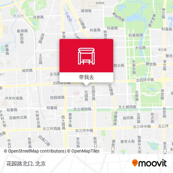 花园路北口地图