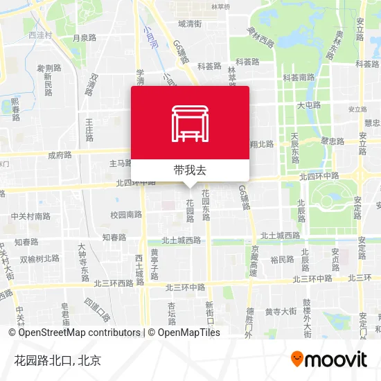 花园路北口地图