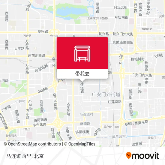 马连道西里地图
