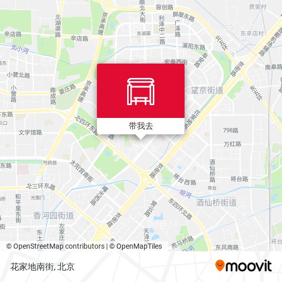 花家地南街地图