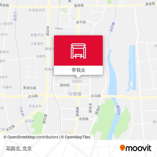 花园北地图
