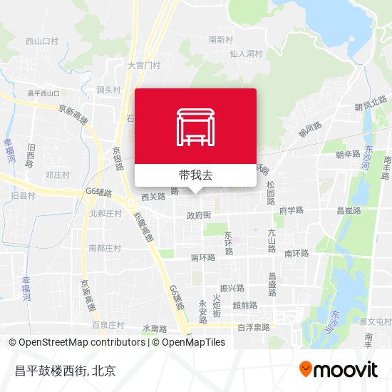 昌平鼓楼西街地图