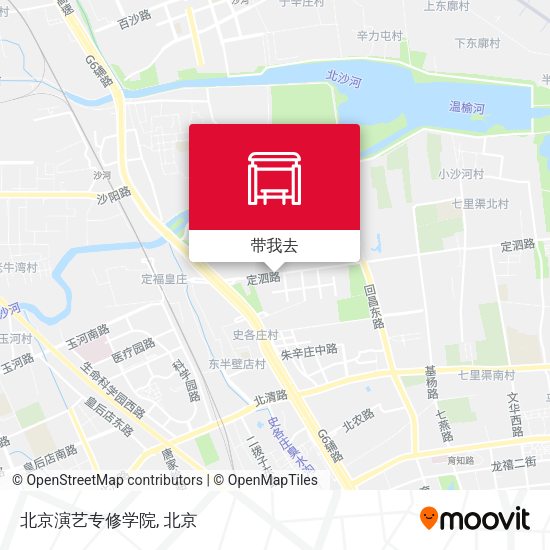 北京演艺专修学院地图