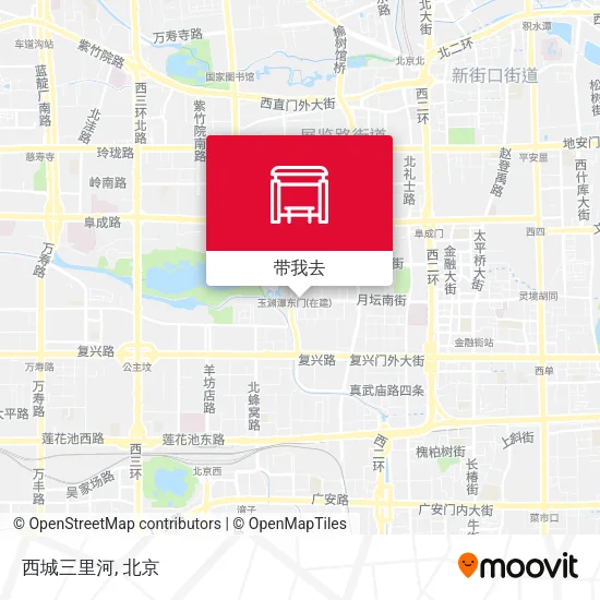 西城三里河地图