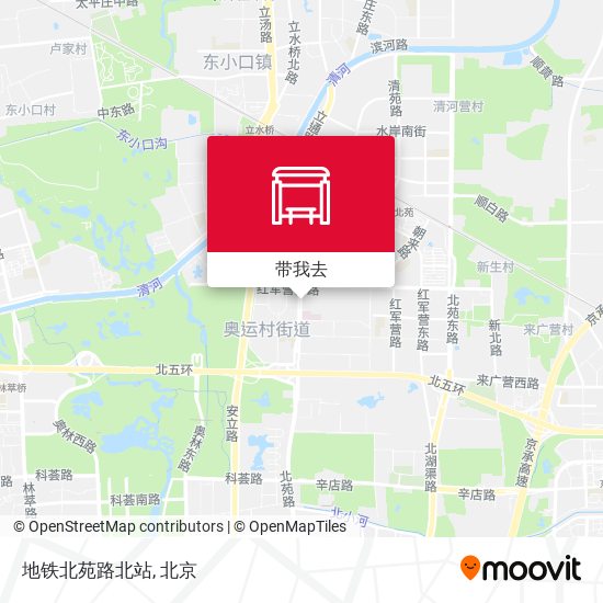 地铁北苑路北站地图