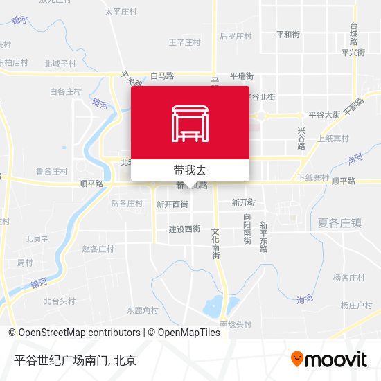 平谷世纪广场南门地图