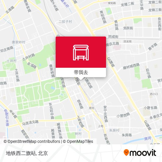 地铁西二旗站地图
