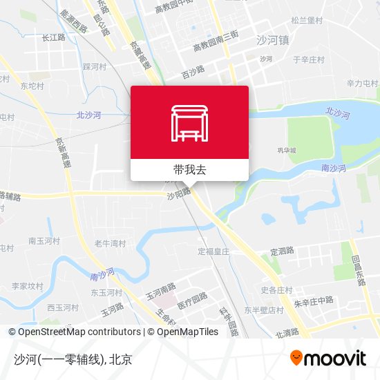 沙河(一一零辅线)地图