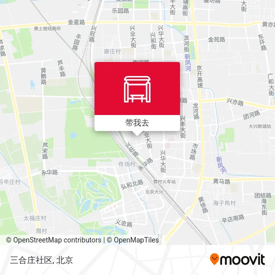 三合庄社区地图