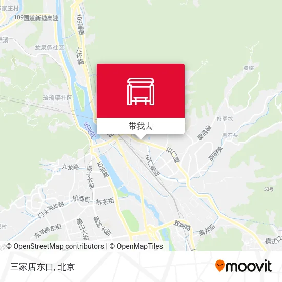 三家店东口地图