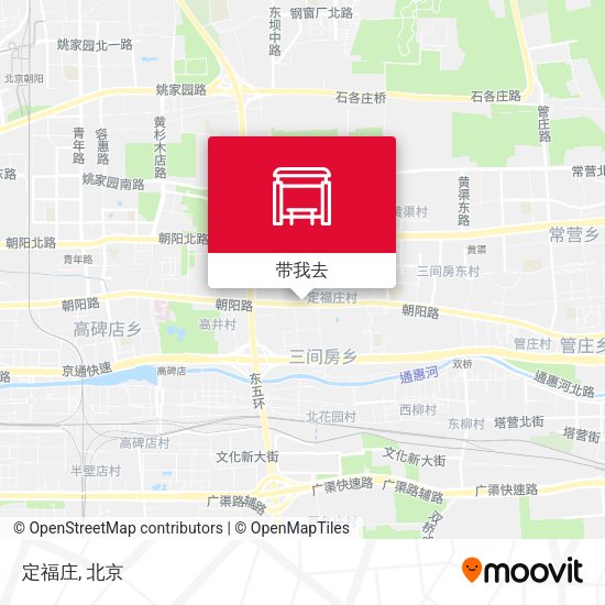 定福庄地图
