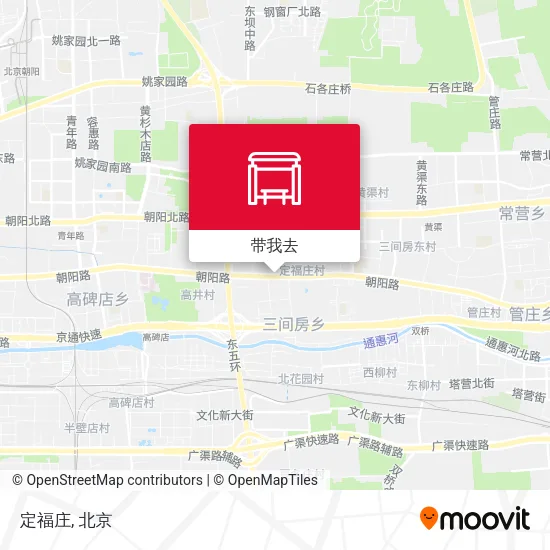 定福庄地图