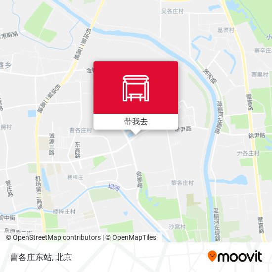 曹各庄东站地图