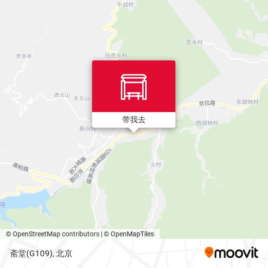 斋堂(G109)地图