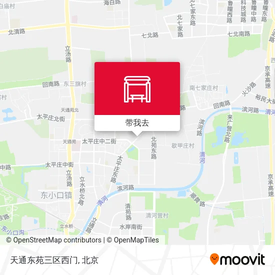 天通东苑三区西门地图