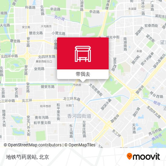 地铁芍药居站地图