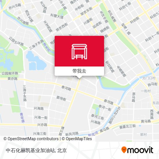 中石化赫凯基业加油站地图