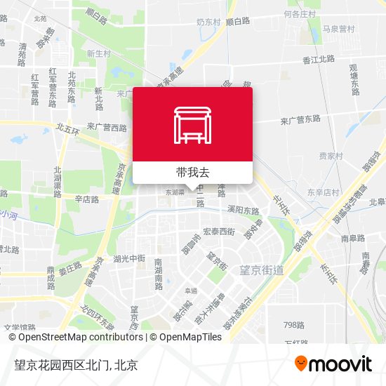 望京花园西区北门地图