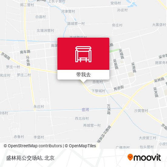 盛林苑公交场站地图