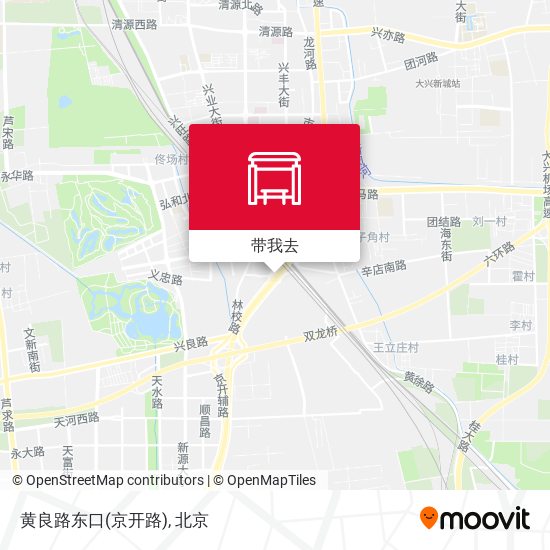 黄良路东口(京开路)地图