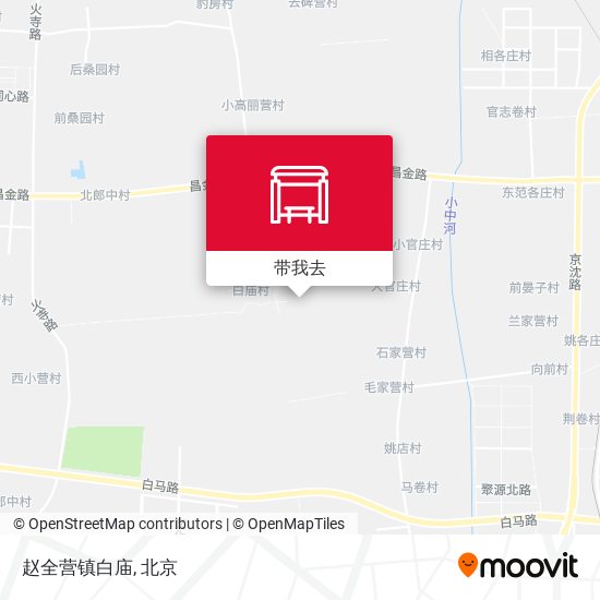 赵全营镇白庙地图