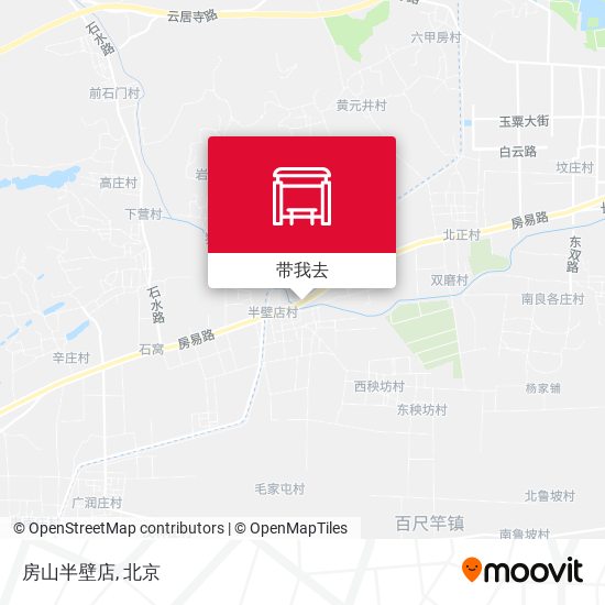 房山半壁店地图