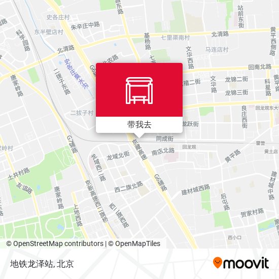 地铁龙泽站地图