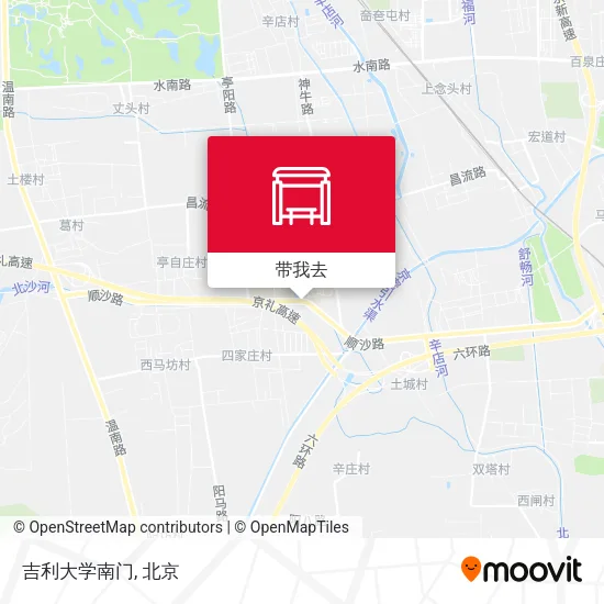 吉利大学南门地图