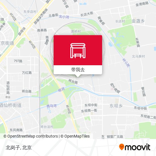 北岗子地图